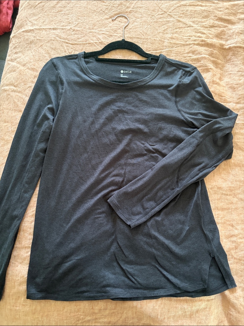Zella Women’s Long-Sleeve Crew Neck Shirt - Black